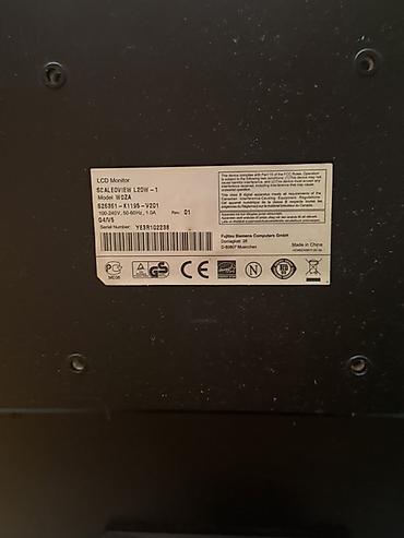 komputer adapter: Ekran ağdır işləmir .Fujitsu Siemens LCD monitor – SCALEOVIEW L20W-1 — 3