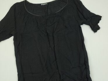 czarne eleganckie bluzki plus size: Bluzka Damska, L, stan - Dobry