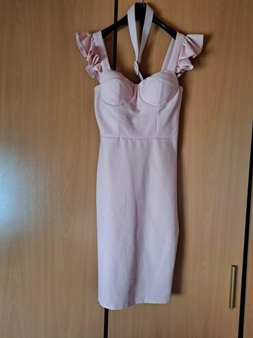 žipon za haljinu: L (EU 40), color - Pink, Cocktail, With the straps