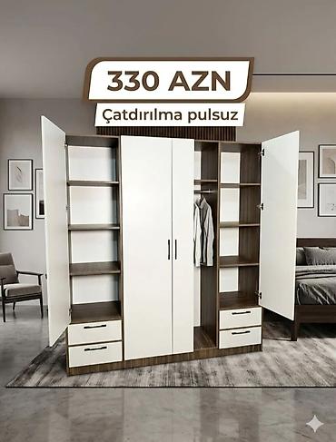 qapi ve pencere: Yeni, 3 qapılı, Siyirməli, Ağ, Açılan, Düz dolab — 1