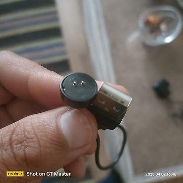 printer kabel: İki sancaqlı maqnit kontaktlı USB şarj kabeli - USB-A girişli — 1