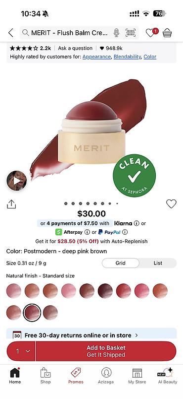 MERIT Flush Balm – krem əsaslı çoxfunksiyalı rəng balzamı - Üz, dodaq lalafo.az -da MERIT Flush Balm – krem əsaslı çoxfunksiyalı rəng balzamı - Üz, dodaq