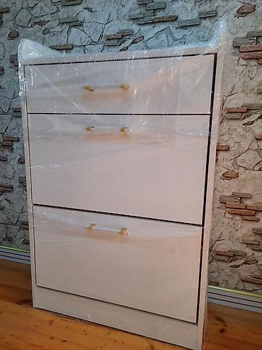 mebel satilir: Yeni, 3 qapılı, Ağ, Ayaqqabı dolabı — 5