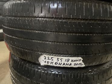 Шины: Шины 225 / 55 / R 18, Лето, Б/у, Комплект, Легковые, Япония, Yokohama