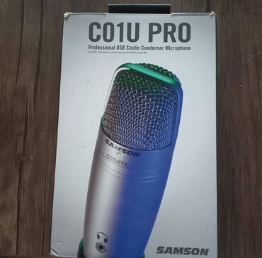 Mikrofonlar: Samson C01U PRO studio ucun kondensatorlu mikrofon. Teze tez yazana