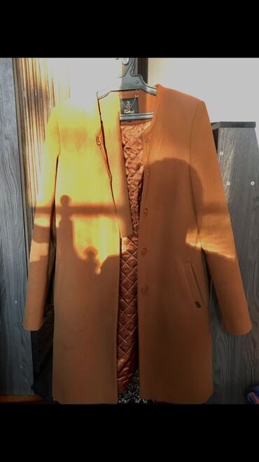 длинные куртки женские зима: Пальто, Зима, XL (EU 42)