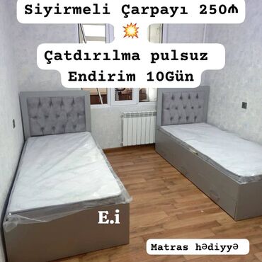 Çarpayılar: Yeni, Təknəfərlik çarpayı, Bazasız, Matras ilə, Siyirməli, Azərbaycan