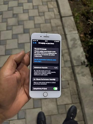 iphone x irşad telecom: IPhone 8 Plus, 64 GB, Ağ, Barmaq izi, Simsiz şarj — 4