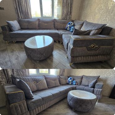деталировка мебели: Künc divan, İşlənmiş, Açılan, Bazalı