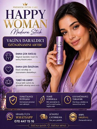 intimate cream original: Happy Woman Nadura Stick – Premium Intim Care Vaginaya daraldıcı — 1