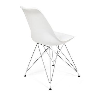табиретка: Стул Eames (с металлическими опорами) 82х54х46 белый Есть в следующих — 2