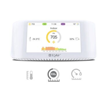 Другая климатическая техника: Монитор качества воздуха IQAir AirVisual Pro Indoor Монитор качества — 4