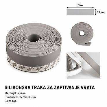 KMT Silikonske zaptivke za vrata i prozore – siva (SKU: 2901555, EAN