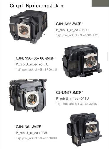 Lampalar: Məhsul: Proyektor üçün orijinal “bare bulb” lampalar Brendlər və — 21