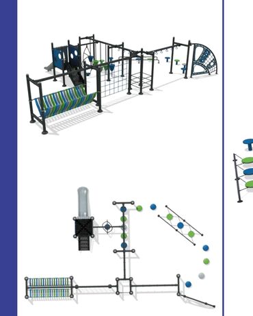 Digər biznes avadanlığı: Oyun Kompleksi – MAS-103 Uşaqlar üçün rəngarəng açıq hava oyun — 22