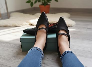 танкетка: Туфли, 39, Clarks, Б/у, цвет - Черный, Самовывоз — 10