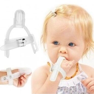 каска для малышей: Детская перчатка для предотвращения сосания большого пальца. Подходит