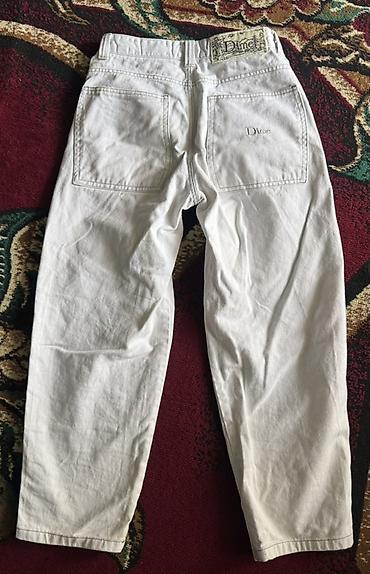 джинсы mom: Джинсы, Прямые, Dior, Средняя талия, С вышивкой, XS, M — 2
