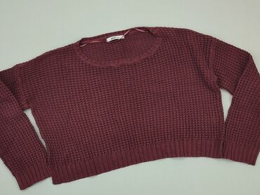 bordowa plisowane spódnice: Sweter, M, stan - Dobry