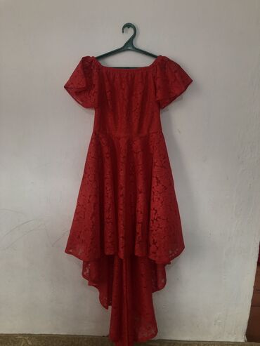 платье красное: Вечернее платье, Без рукавов, S (EU 36)