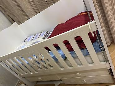 Beşiklər: Bebeco uşaq beşiyi - Rəng: ağ - Material: MDF/laminat kombinasiyası - — 1