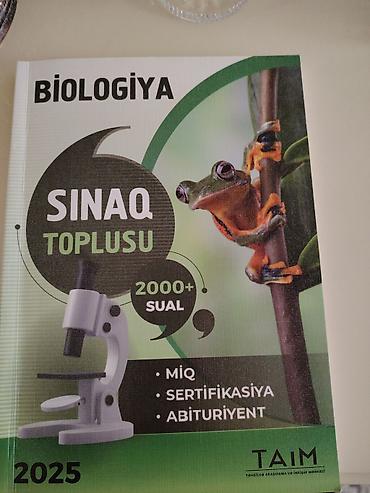 Testlər: Məhsul: “Biologiya – Sınaq Toplusu” (TAİM), 2025 buraxılışı — 1