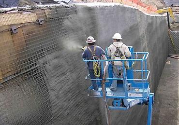 торкрет: Торкретирование бетоном (shotcrete) стен и потолков зданий и — 2