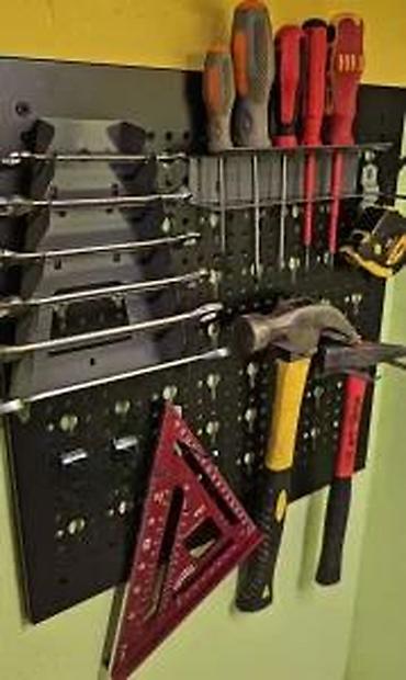 Ostali pribor i dodaci za alate: TOOL WALL KIT – zidni panel za alat, 40 x 40 cm - Zidni perforirani — 17