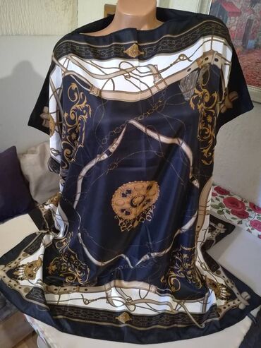 pidzame sa srcima: 2XL (EU 44), Silk, Print, color - Black