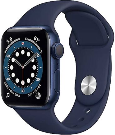 телефоны бу ош: Продается Apple Watch 6 Series, 44 мм, цвет синий (как на картинке)