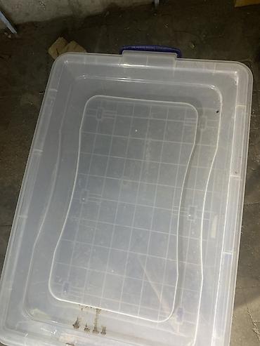 şifer rəngləri: Şəffaf plastik saxlama qutusu - Material: möhkəm, şəffaf plastiktən - — 1