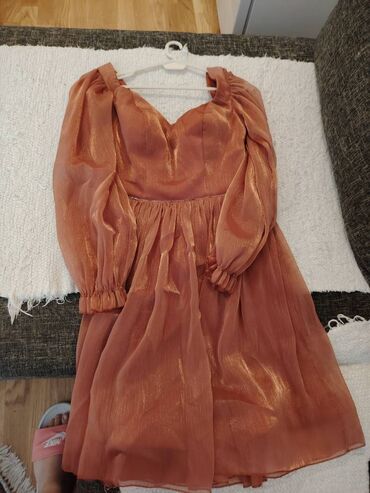 haljina poliestet duga: L (EU 40), color - Pink, Other style, Long sleeves
