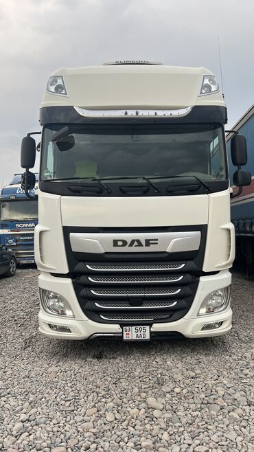 купить палетницу на полуприцеп: Сүйрөгүч, DAF, 2018 г., Тенттелген