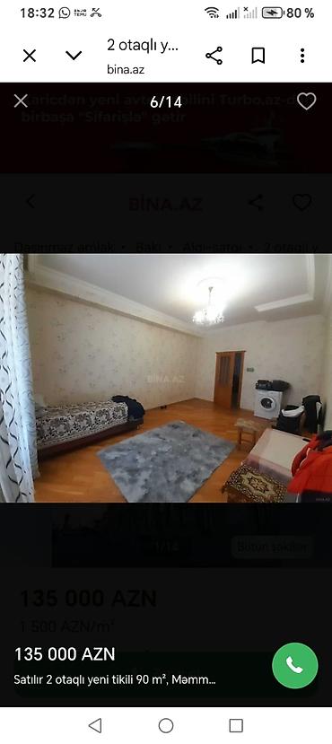 şəki ev alqı satqısı: 2 otaqlı, Yeni tikili, 90 kv. m — 10