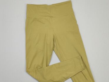 spódniczka w kratkę żółta: Leggings, S (EU 36), condition - Good