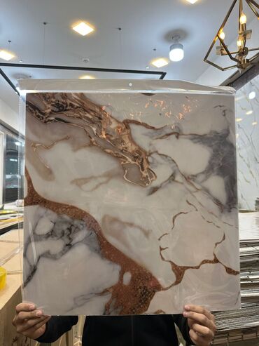 Mərmər effektli PVC panellər: Mermer effekti veren . Turkiyenindi Pvc divar kagizlarinin — 8