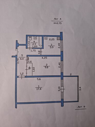 Продажа квартир: 2 комнаты, 43 м², 104 серия, 1 этаж, Косметический ремонт