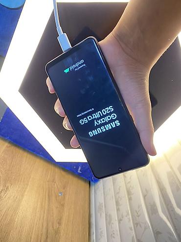 Уюлдук телефондор жана аксессуарлар: Samsung Galaxy S20 Ultra, Колдонулган, 128 ГБ, түсү - Кара, 2 SIM, eSIM — 6