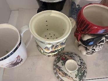 çaydan: Çay dəsti, rəng - Qızılı, Keramika — 3