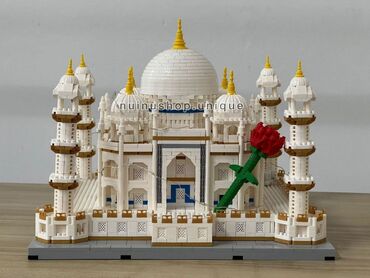 белая мишка: Конструктор Lego Тадж Махал с Led освещением и бонус цветок