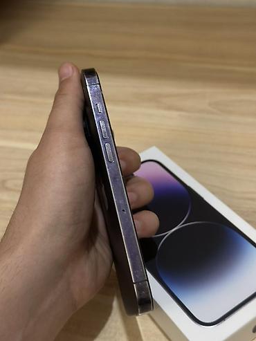 Apple iPhone: IPhone 14 Pro, Б/у, 256 ГБ, Deep Purple, Защитное стекло, Чехол, Коробка, 74 % — 5