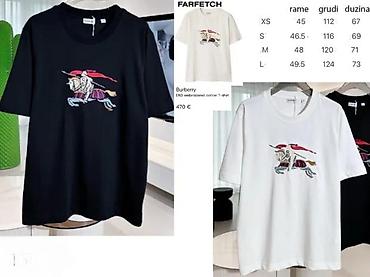 Majice: Men's T-shirt Burberry, bоја - Crna — 2