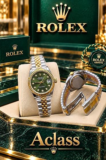 gence saat: Yeni, Qol saatı, Rolex, rəng - Qəhvəyi — 6