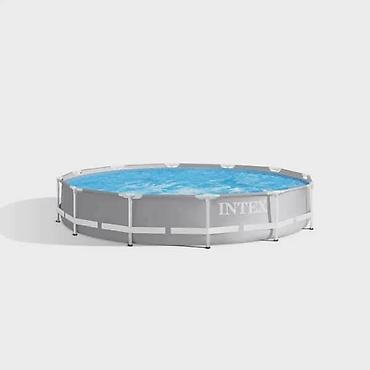 slikar tapi: INTEX nadzemni bazen – kružni, metalna konstrukcija 26712, 366x76cm — 2