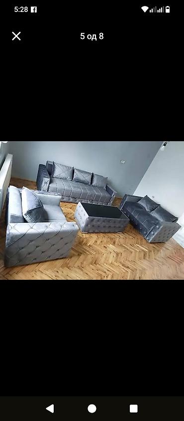 Stilske garniture: Komplet tapaciranih garnitura za dnevni boravak – moderni dizajn sa — 6