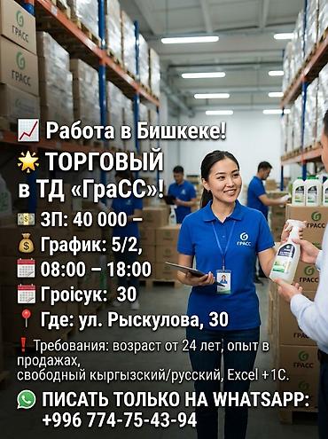 massaj ish: Требуется Торговый агент, График: Пятидневка, Без опыта, Карьерный рост, Полный рабочий день — 1