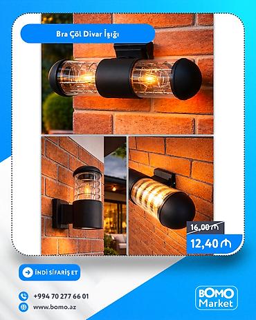 Все для дома и сада: 🔥 Bra Çöl Divar İşığı ✅ Marka: No Brand ✅ Eni: 10 sm ✅ Uzunluğu: 20 — 1