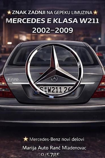 ZNAK ZADNJI NA GEPEKU MERCEDES E KLASA C KLASA | Znak zadnji na