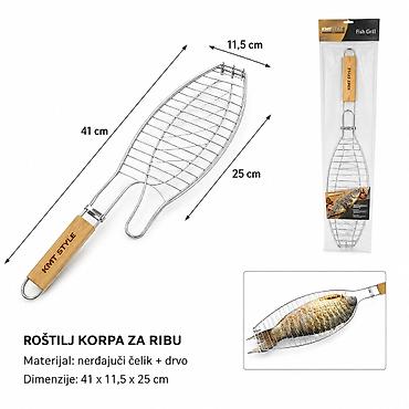 KMT riblji roštilj 2406335 Roštilj korpa za ribu brenda KMT Style