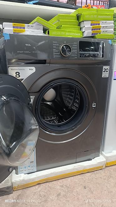 Кир жуучу машиналар: Кир жуучу автомат машина, Жаңы, TCL, 8 кг чейин, Фронталдык, Дүңүнөн — 7